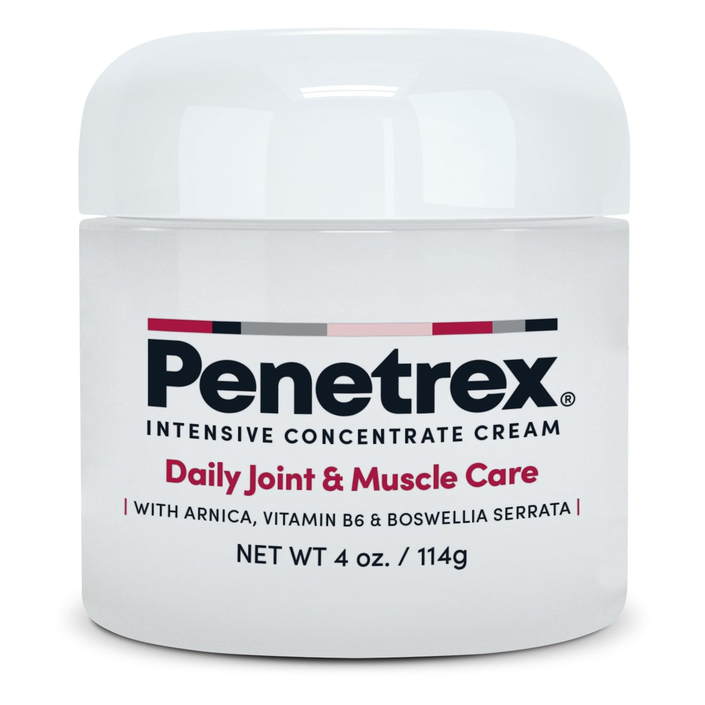 Penetrex Joint & Muscle Therapy - Soothing Comfort for Back, Neck, Hands, Feet - Premium Whole Body Rub with Arnica, Vitamin B6 MSM & Boswellia - Non-Greasy 4oz Cream - dailyvitalstore