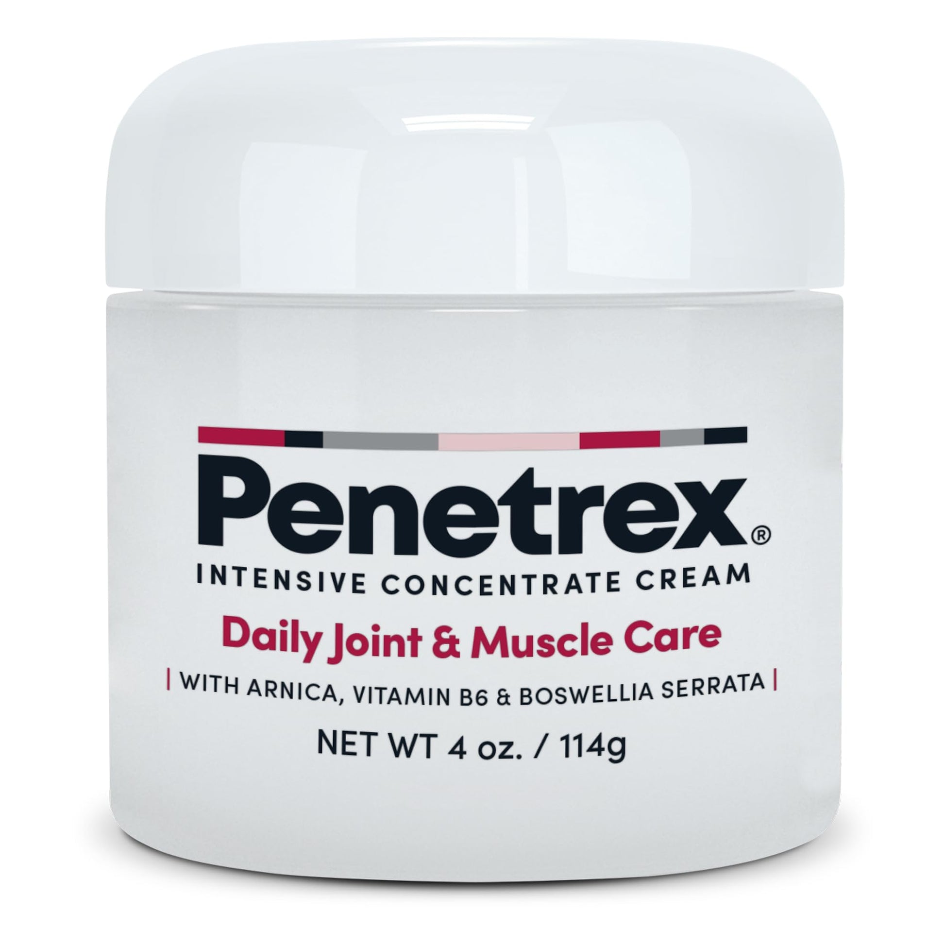 Penetrex Joint & Muscle Therapy - Soothing Comfort for Back, Neck, Hands, Feet - Premium Whole Body Rub with Arnica, Vitamin B6 MSM & Boswellia - Non-Greasy 4oz Cream - dailyvitalstore