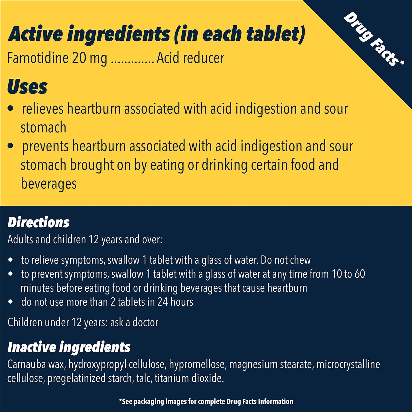 Pepcid AC Maximum Strength Heartburn Relief Tablets, OTC Medicine Prevents & Relieves Heartburn & Acid Reflux Due to Acid Indigestion, 20mg Famotidine Acid Reducer, Fast-Acting, 25 ct - dailyvitalstore