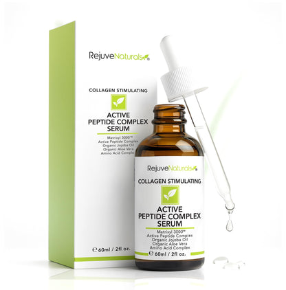 Peptide Complex Serum with Matrixyl 3000 (2 oz, Double-Sized) Minimizes Look of Fine Lines & Deep Wrinkles, Crow's Feet, Crepey Skin. Lightweight Anti Aging Moisturizer for Face & Neck - dailyvitalstore