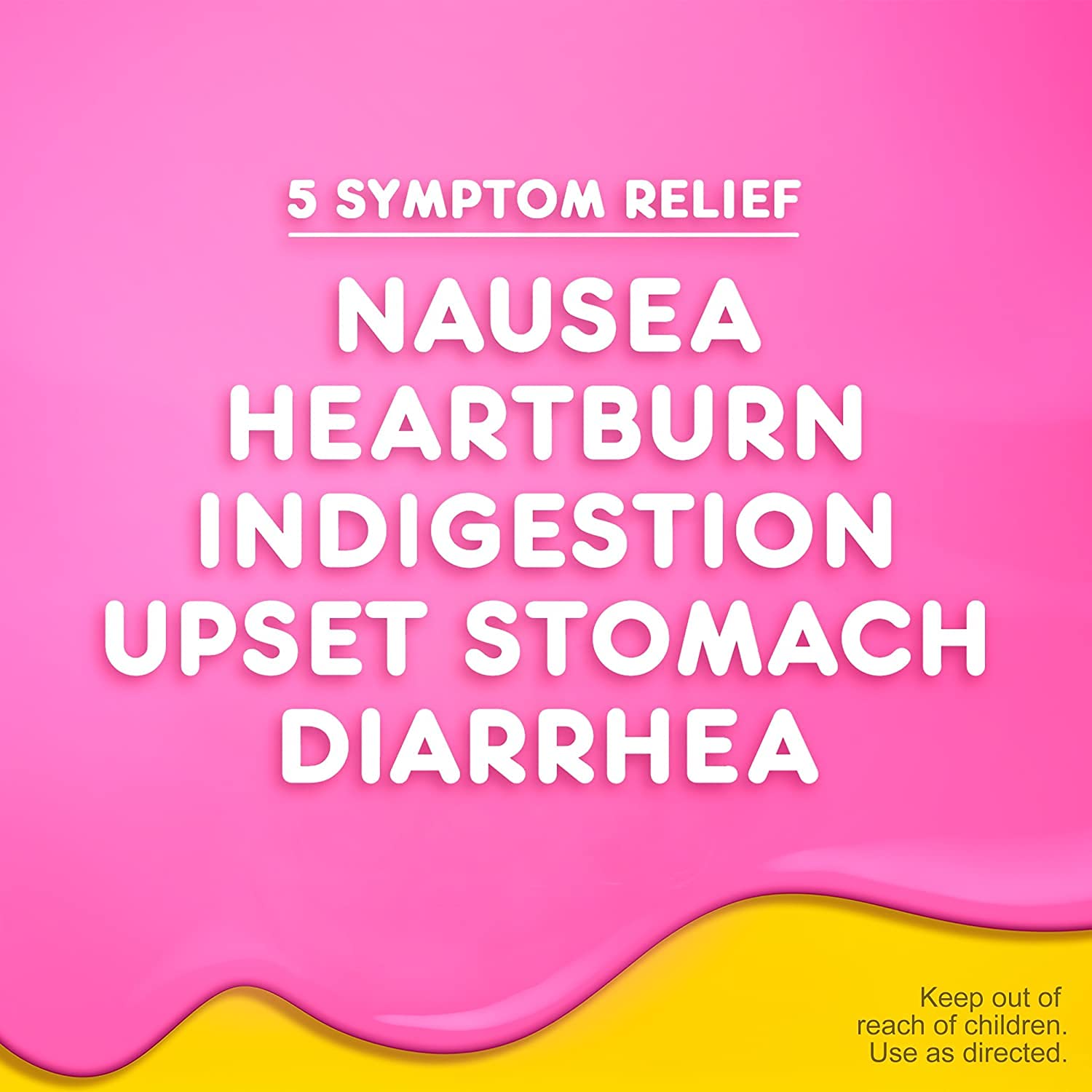 Pepto Bismol Chewable Tablets, Upset Stomach Relief, Nausea Relief, Heartburn Relief, Indigestion Relief, Anti Diarrhea Medication for Adults - 5 Symptom Relief, 30 ct - dailyvitalstore