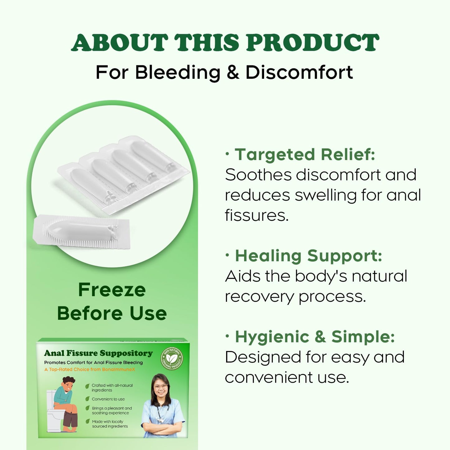 Peralpow Anal Fissure Suppositories | Expert-Formulation for Rectal Bleeding Associated with Hemorrhoids, Anus Fissures, Diarrhea & Constipation | Curcuminoids & Turmeric Extract | 16 Inserts - dailyvitalstore