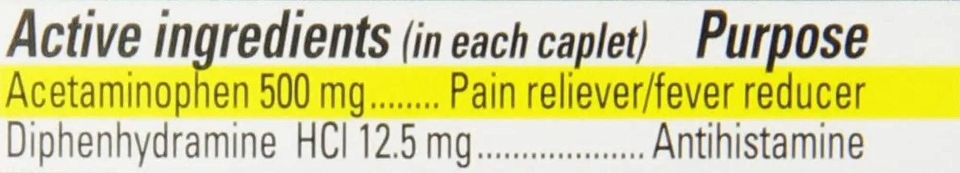 Percogesic Extra Strength Acetaminophen & Diphenhydramine Pain Relief, Fast-Acting Aspirin-Free Fever Reducer & Antihistamine, 60 Count - dailyvitalstore
