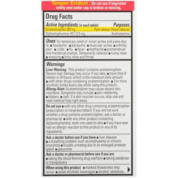 Percogesic Original Pain Relief | Aspirin Free Fast Acting Relief | 90 Coated Caplets (4 Pack) - dailyvitalstore