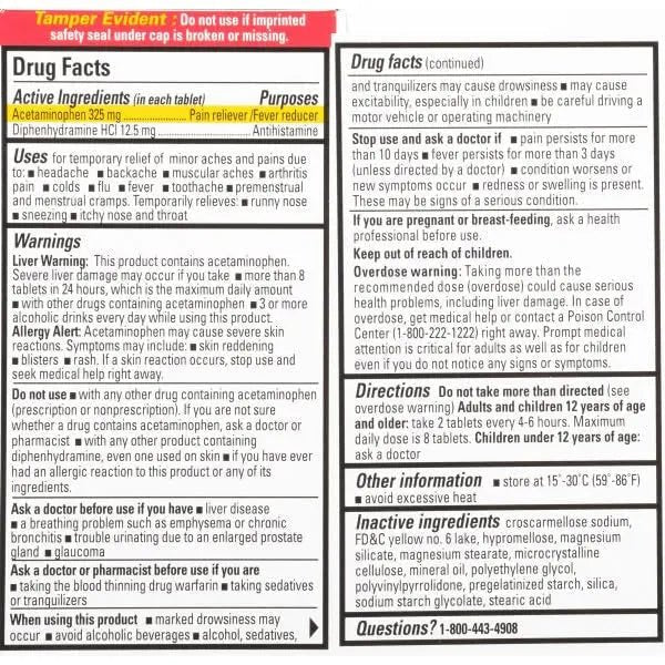 Percogesic Original Pain Relief | Aspirin Free Fast Acting Relief | 90 Coated Caplets (4 Pack) - dailyvitalstore