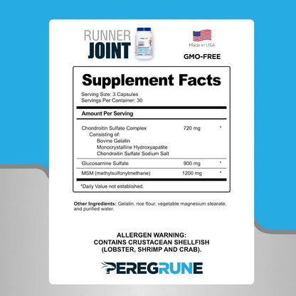 PEREGRUNE Runner Multivitamin & Joint Support Supplement | Antioxidants, Complete B-Complex & Probiotics to Support Energy - dailyvitalstore