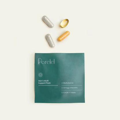 Perelel Men’s Multi Support Pack, Daily Multivitamin with Magnesium, Omega 3, CoQ10 & Folate, Nutritional Support - dailyvitalstore