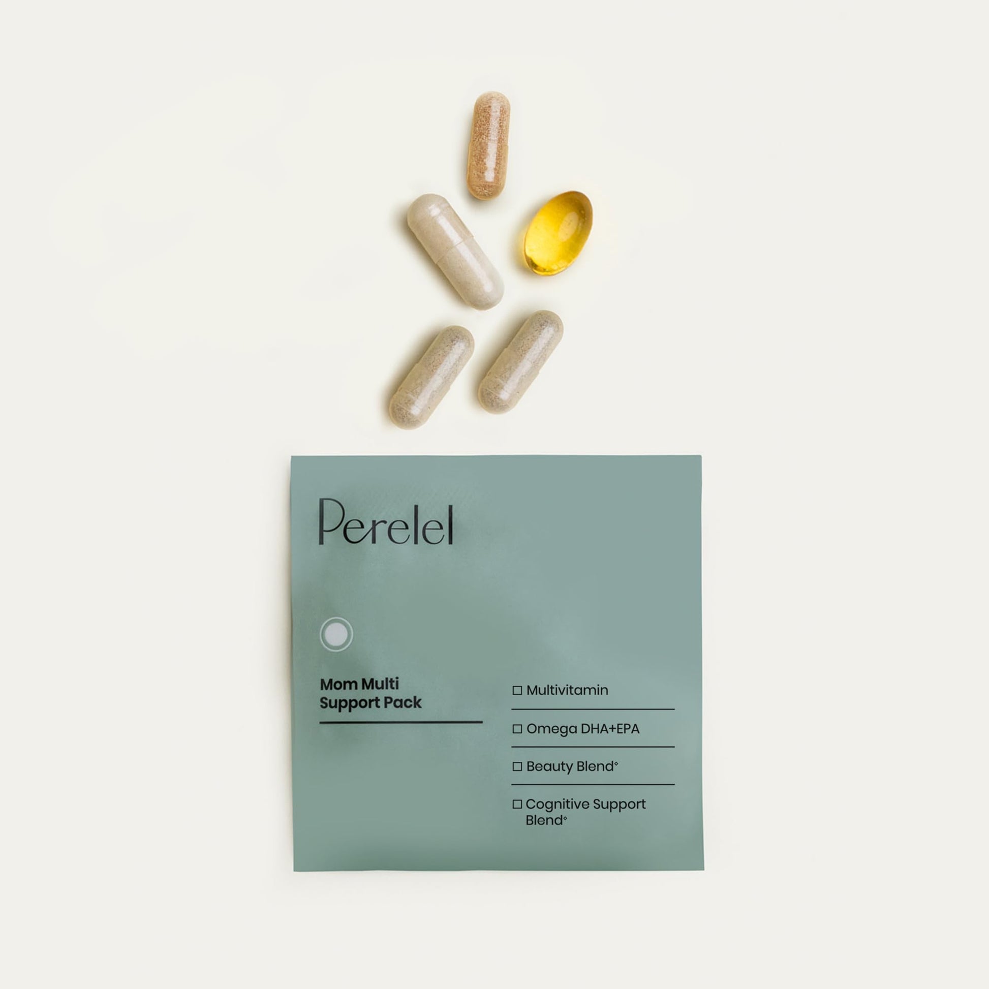 Perelel Mom Multi Support Pack, Postnatal Vitamins for Women with Omega 3 Dha, Iron, Collagen, & Vitamin B12 to Support Postpartum Health - dailyvitalstore