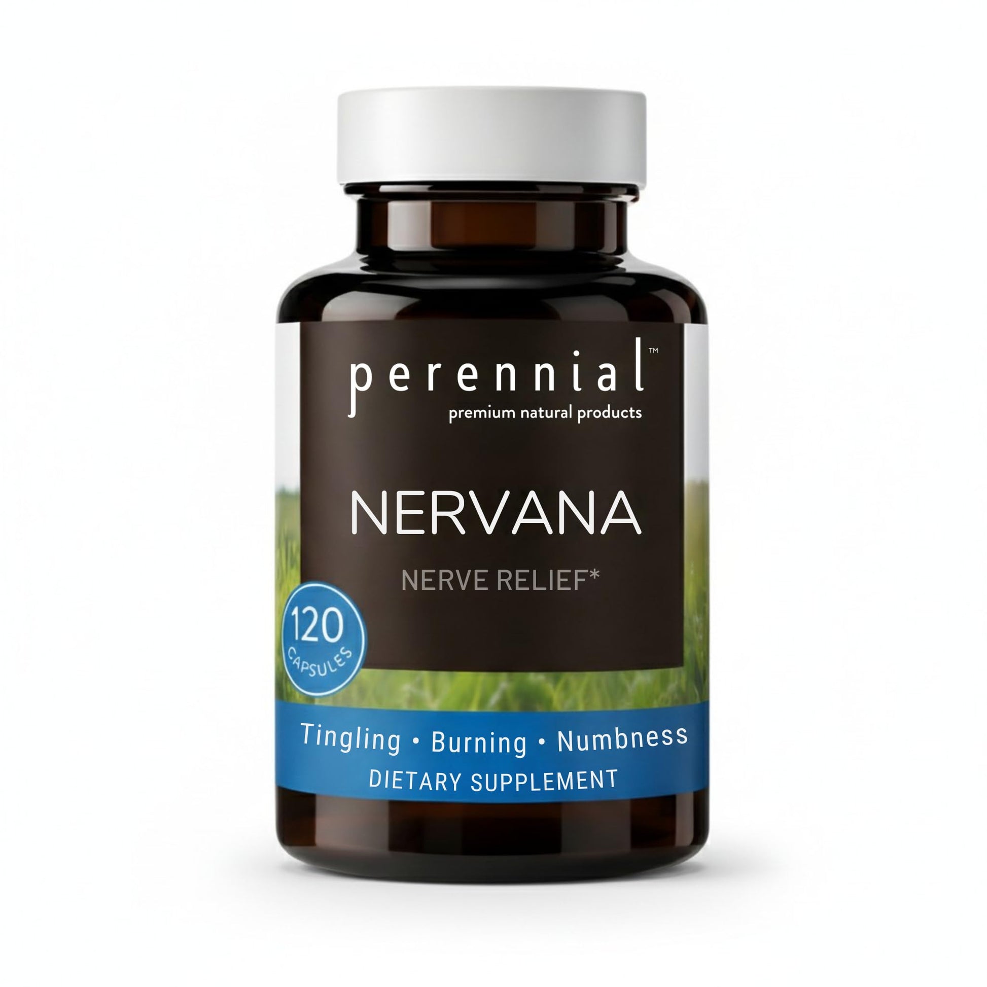 Perennial Nervana – Herbal Nerve Support for Tingling, Burning & Numbness Relief – Promotes Calm Focus & Stress Resilience – Non-Drowsy Mood Balance – 120ct* - dailyvitalstore