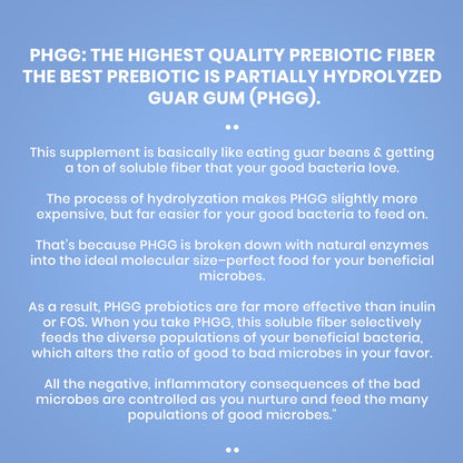 PERFECT PASS Prebiotic PHGG Partially Hydrolyzed Guar Gum 210g Powder - 100% Natural Gluten Free Non GMO - Certified Kosher Vegetarian Sugar Free - dailyvitalstore