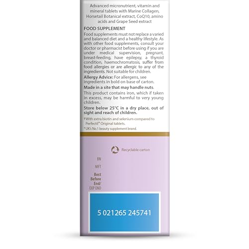 Perfectil Vitabiotics Multivitamin | Hair Growth and Thickening Formula | Supports Thicker, Healthy Hair | Vitamin D, E, Collagen, Biotin, and More - dailyvitalstore
