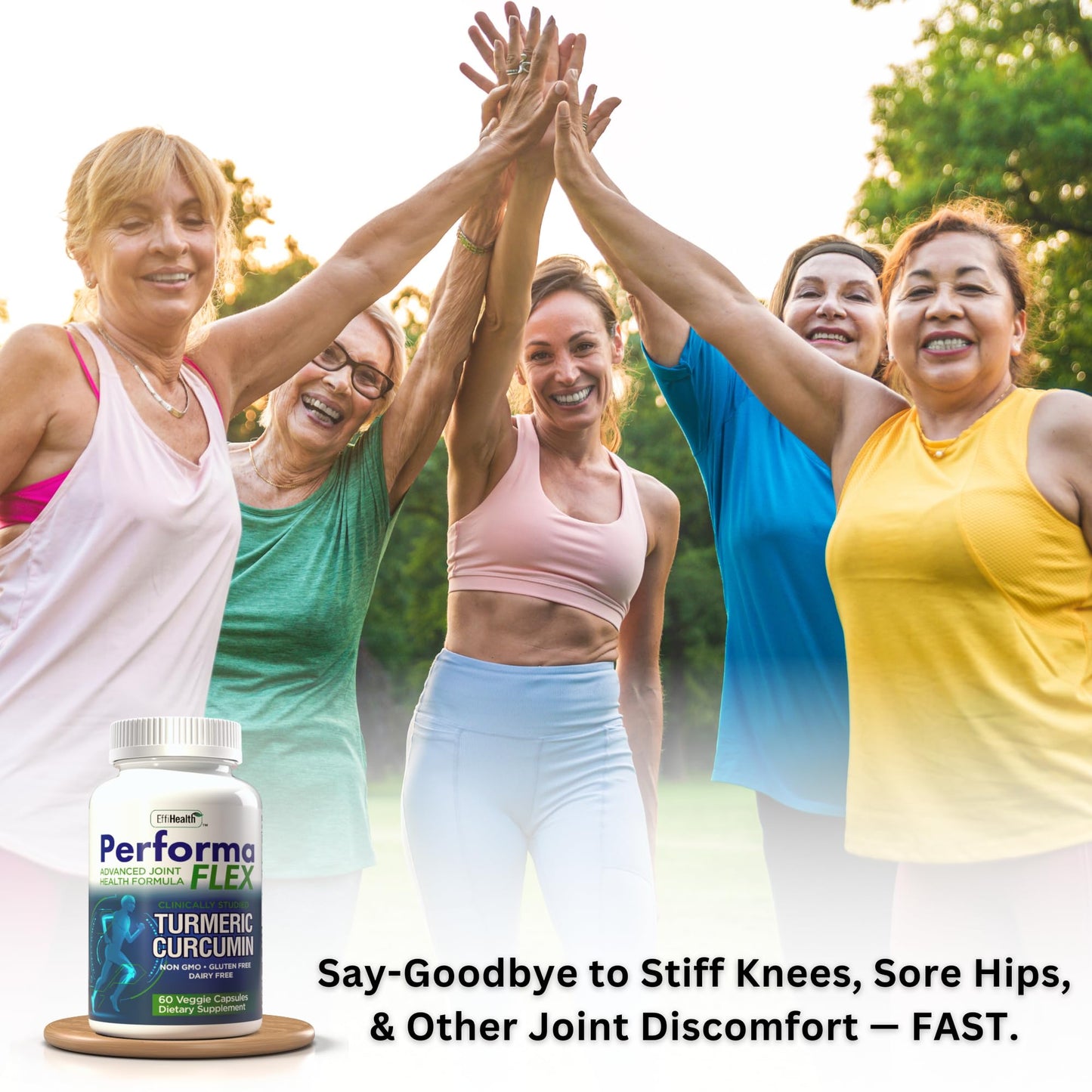 Performa Flex - Joint Support Supplement with Meriva, Turmeric Curcumin, Tart Cherry & Ginger – Ultra High Absorption – Support for Joint Mobility, Joint & Cartilage Health – 60 Capsules - dailyvitalstore