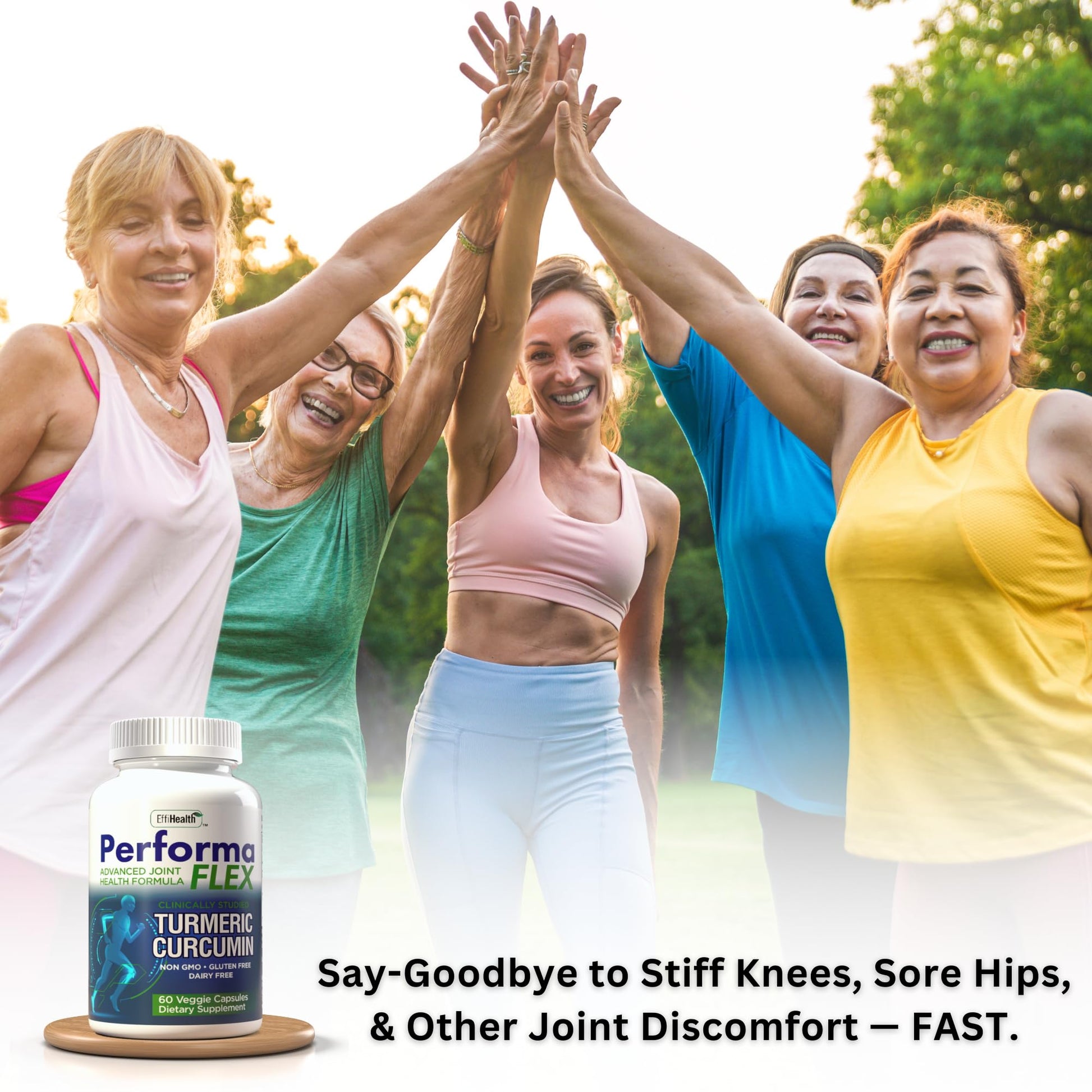 Performa Flex - Joint Support Supplement with Meriva, Turmeric Curcumin, Tart Cherry & Ginger – Ultra High Absorption – Support for Joint Mobility, Joint & Cartilage Health – 60 Capsules - dailyvitalstore