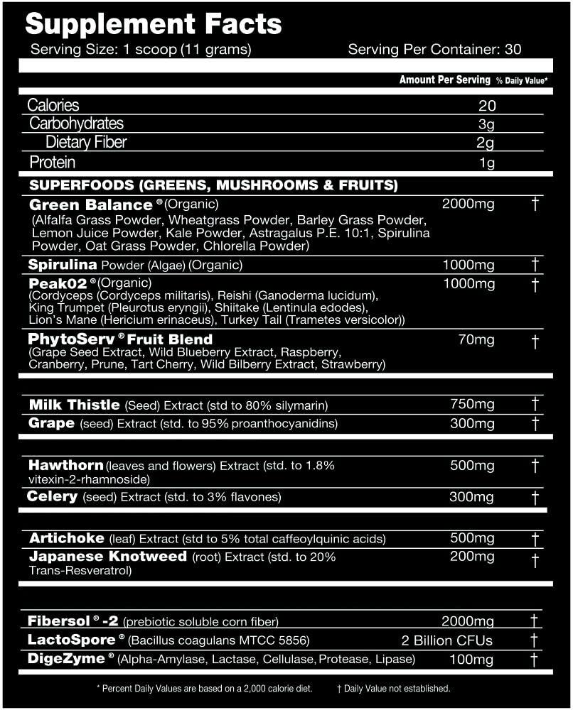 Performax Labs PhytoactivMax Active Greens Powder Wellness and Performance Matrix | Phytonutrients – Overall Health | 30 Servings (Strawberry Pineapple) - dailyvitalstore