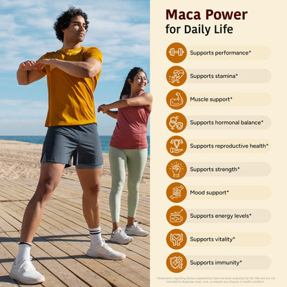 Peruvian Maca Root Capsules 150 ct. Powerful Maca Blend of Yellow Red & Black Maca Root with Black Pepper. All Natural NonGMO Vegan No Stearate No Rice Powder No Silica No Filler - dailyvitalstore