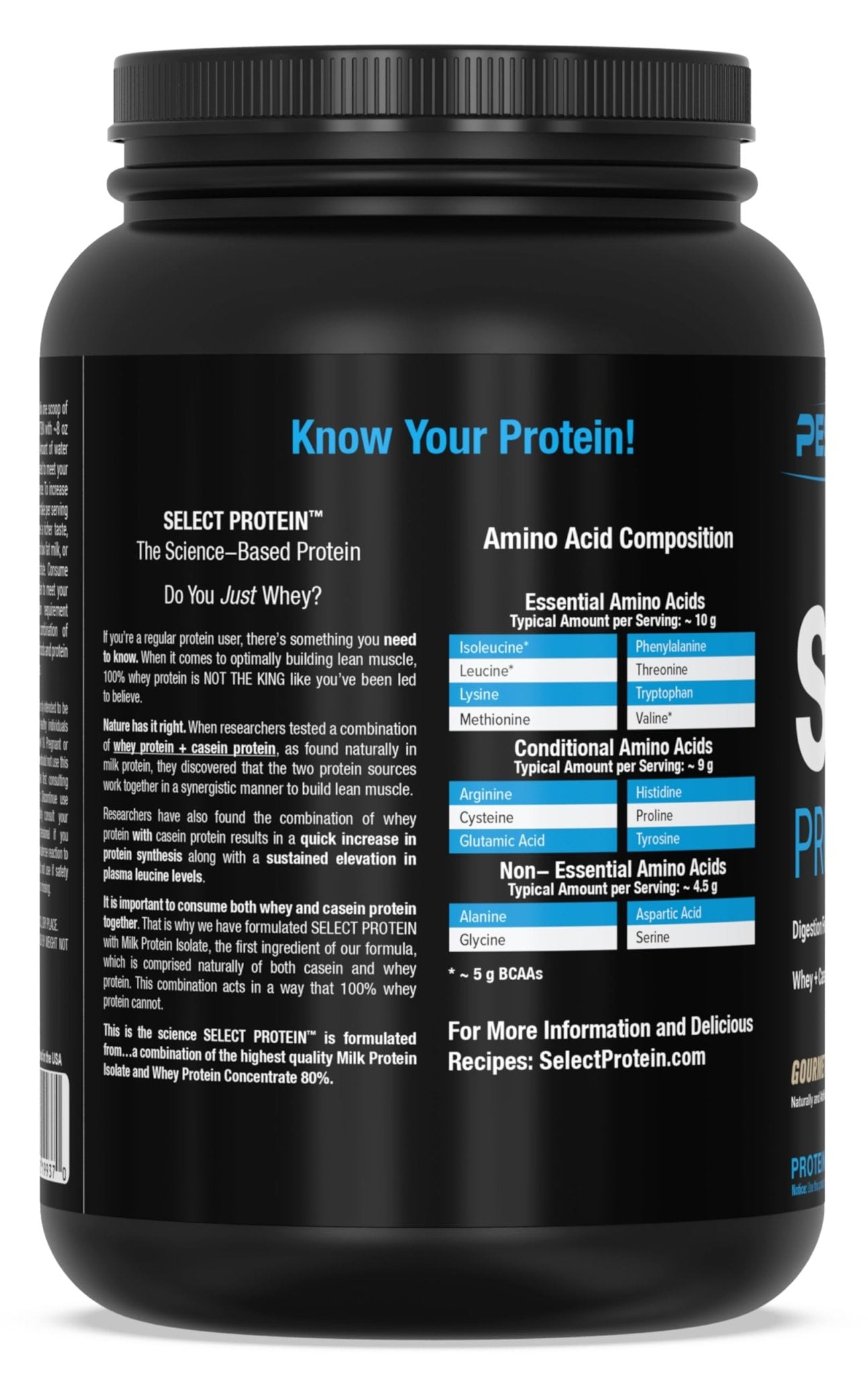 PEScience Select Protein Powder, Whey and Casein Blend, Lean Protein Powder for Women and Men, Low Calorie, Low Carb, Keto Friendly, Gluten Free, Gourmet Vanilla - 27 Servings - dailyvitalstore