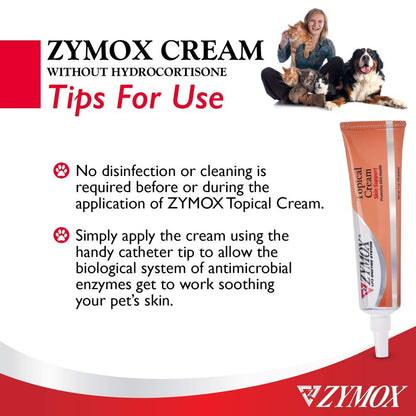 Pet King Brands ZYMOX Veterinarian Strength Topical Cream for Dogs and Cats, 1oz - dailyvitalstore