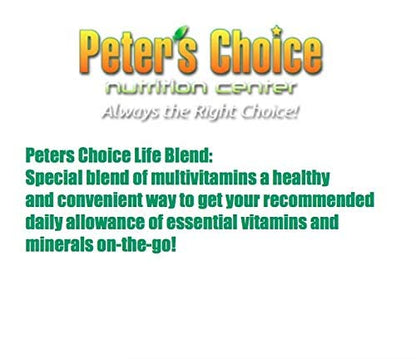 Peter's Choice Life Blend, 16oz, Multivitamin & Mineral Powder, Unsweetened, 32 Servings per Container. Made in The USA - dailyvitalstore