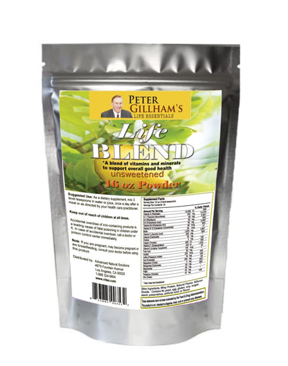 Peter's Choice Life Blend, 16oz, Multivitamin & Mineral Powder, Unsweetened, 32 Servings per Container. Made in The USA - dailyvitalstore