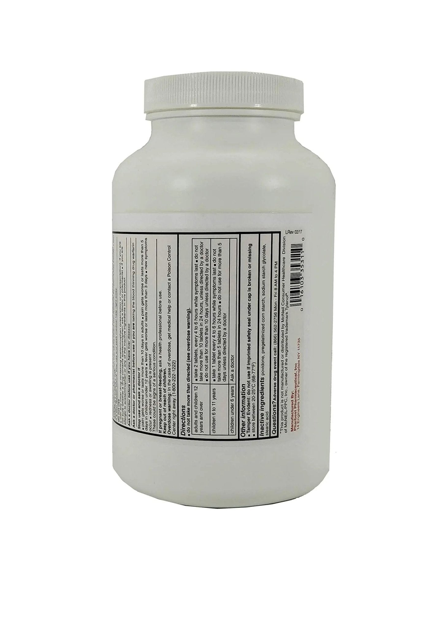 Pharbest Acetaminophen 325 mg 1000 Count Tablets - dailyvitalstore