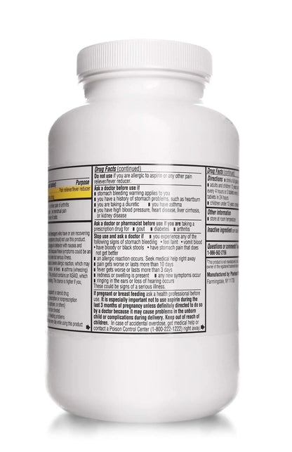 PHARBEST Aspirin 325 mg | Regular Strength | 1000 Count Uncoated Tablets - dailyvitalstore