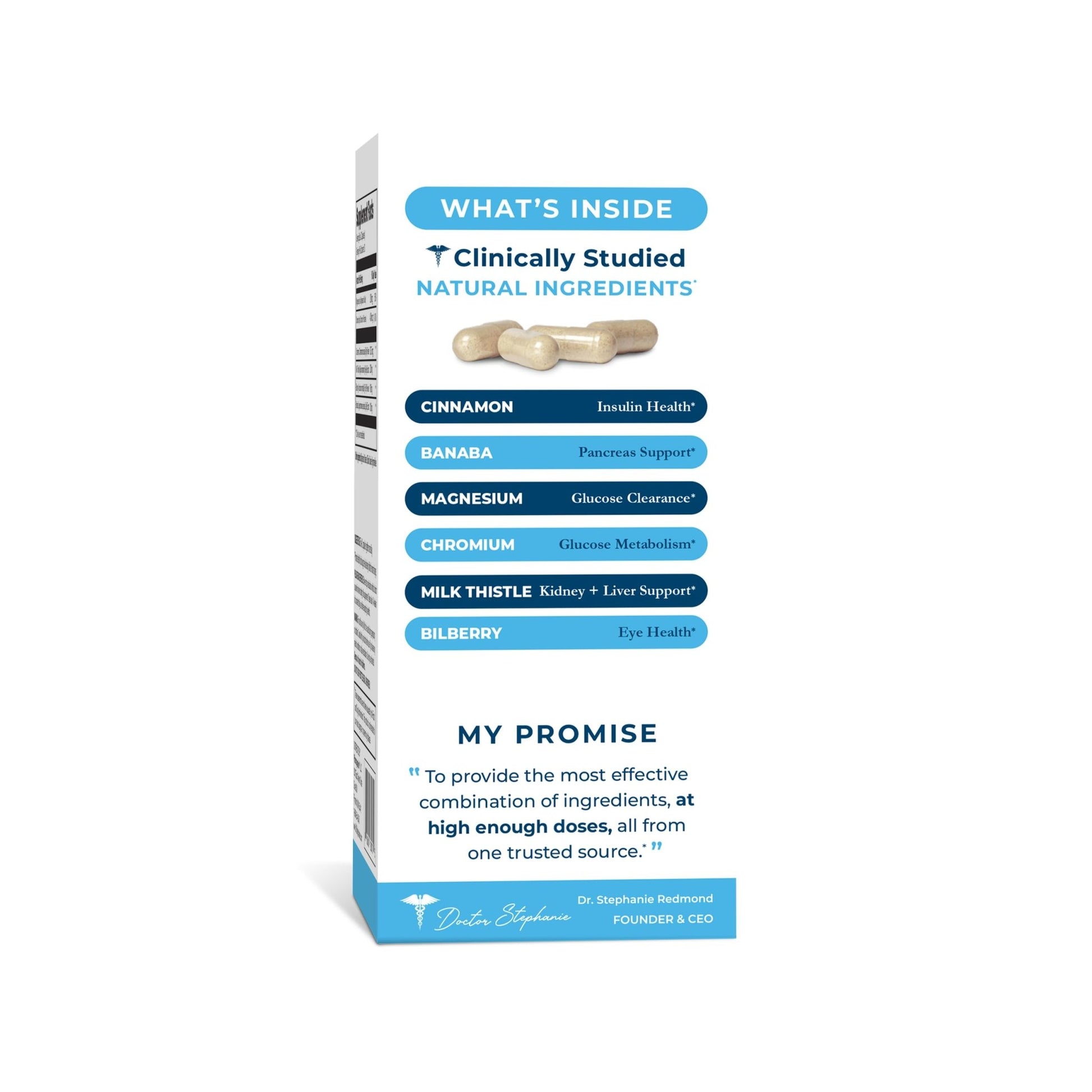 Pharmaganics Blood Sugar 24 Hour - 6 in 1 Formula with Cinnamon, Banaba, Chromium, Milk Thistle, & More - Once Daily Supplement - dailyvitalstore