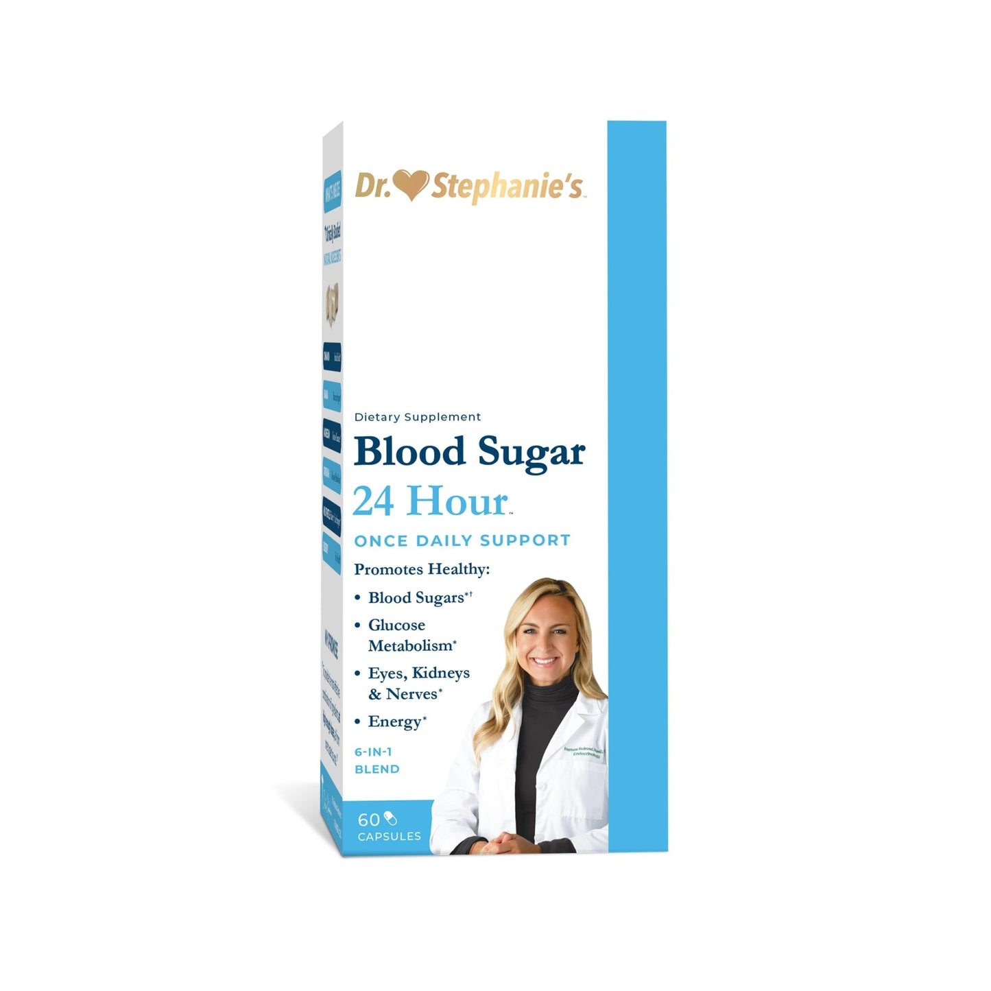 Pharmaganics Blood Sugar 24 Hour - 6 in 1 Formula with Cinnamon, Banaba, Chromium, Milk Thistle, & More - Once Daily Supplement - dailyvitalstore