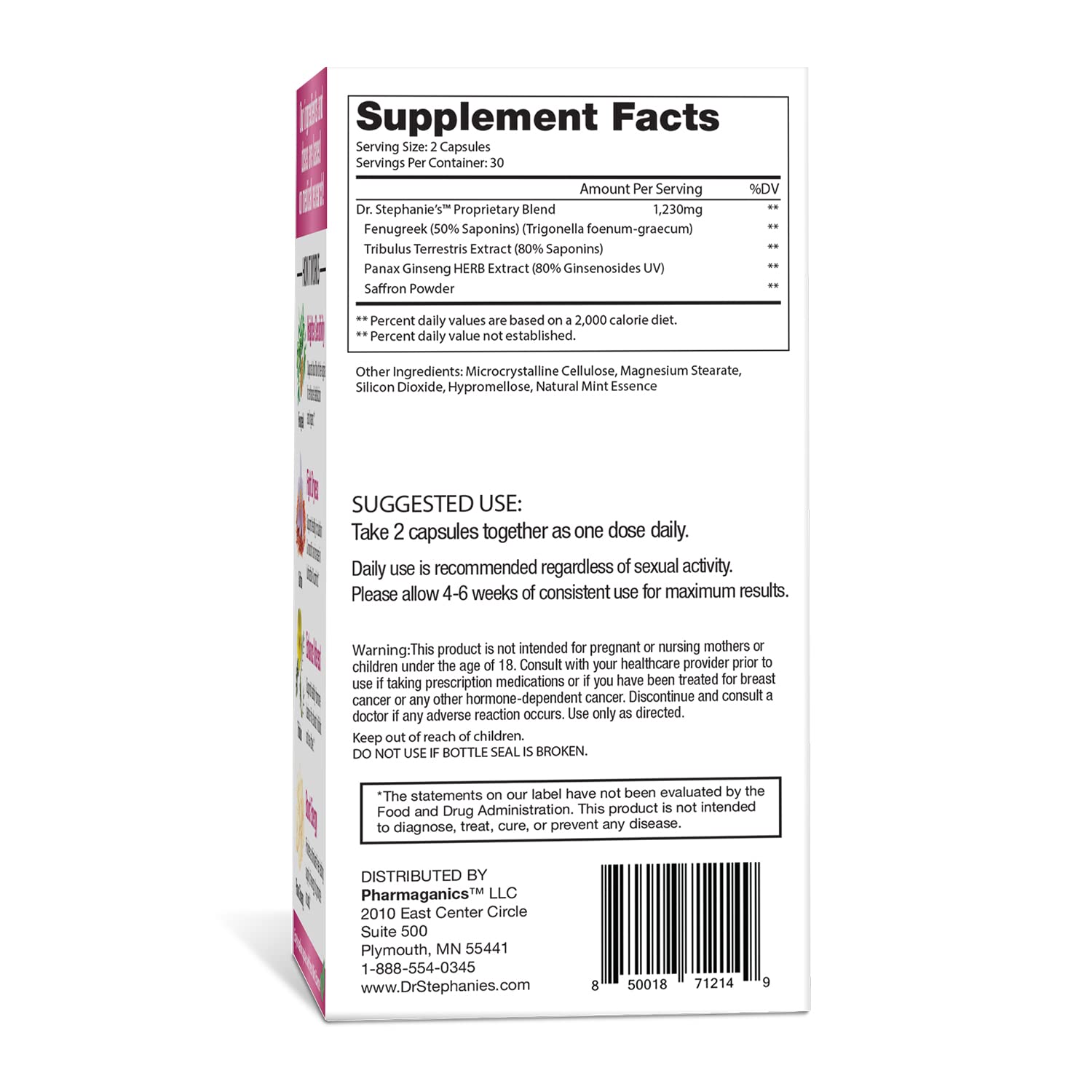 Pharmaganics Dr. Stephanie's Her Romance - Natural Hormone Balance Support for Women - dailyvitalstore