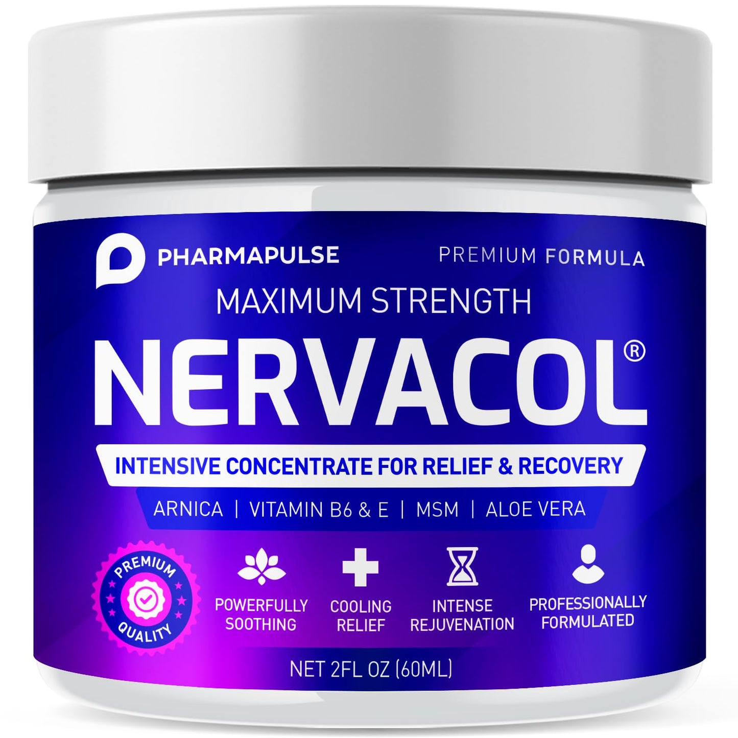 Pharmapulse Neuropathy Cream – Maximum Strength for Feet, Hands, Legs, Toes, Lower Back - Alpha Lipoic Acid, Arnica, Vitamin B6, Aloe Vera, MSM - Effective Soothing - dailyvitalstore