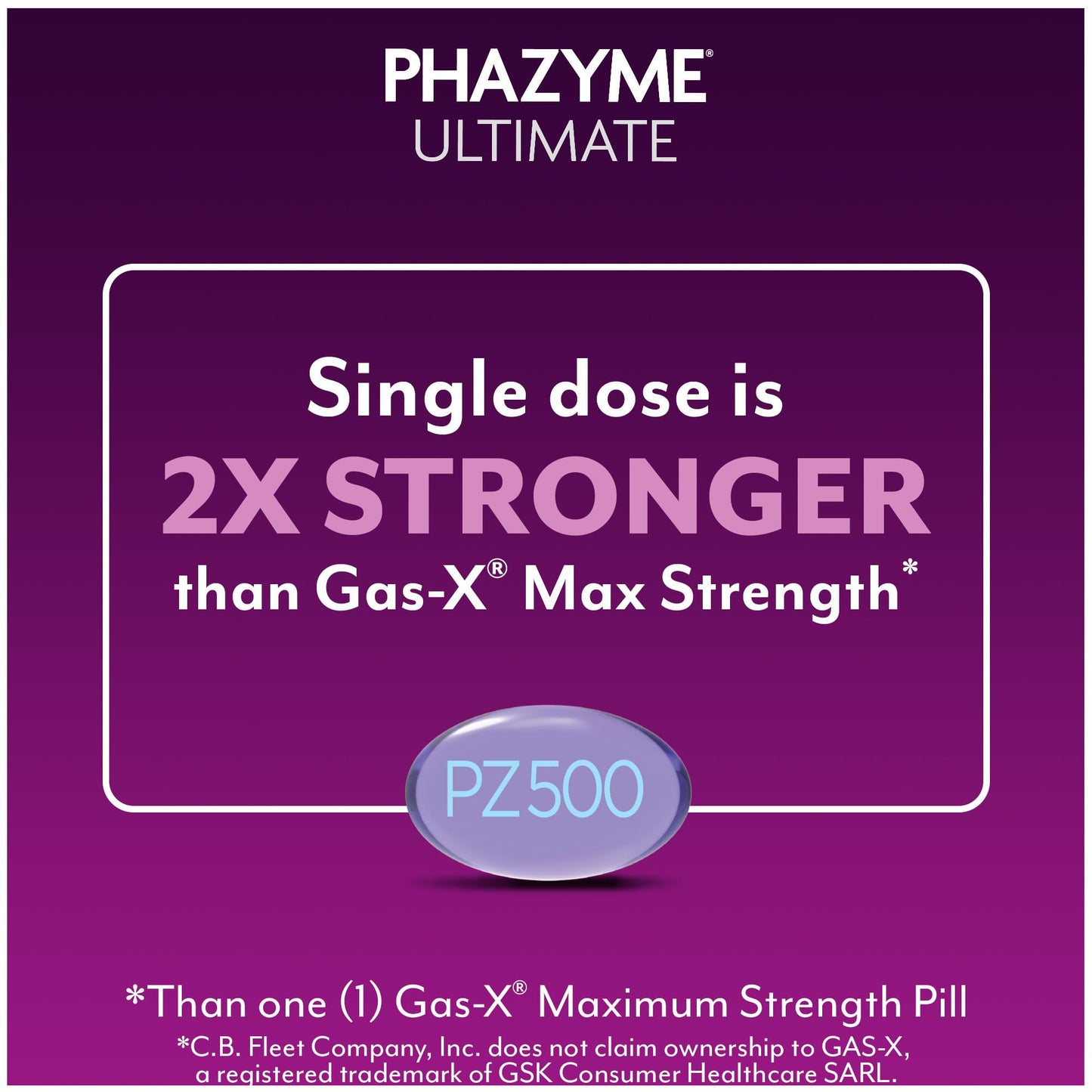 Phazyme Ultimate Strength Anti-Gas 500 mg Simethicone Gas Relief for Adults, Fast Gels Quickly Ease Bloating, Pressure and Discomfort, 20 Count - dailyvitalstore