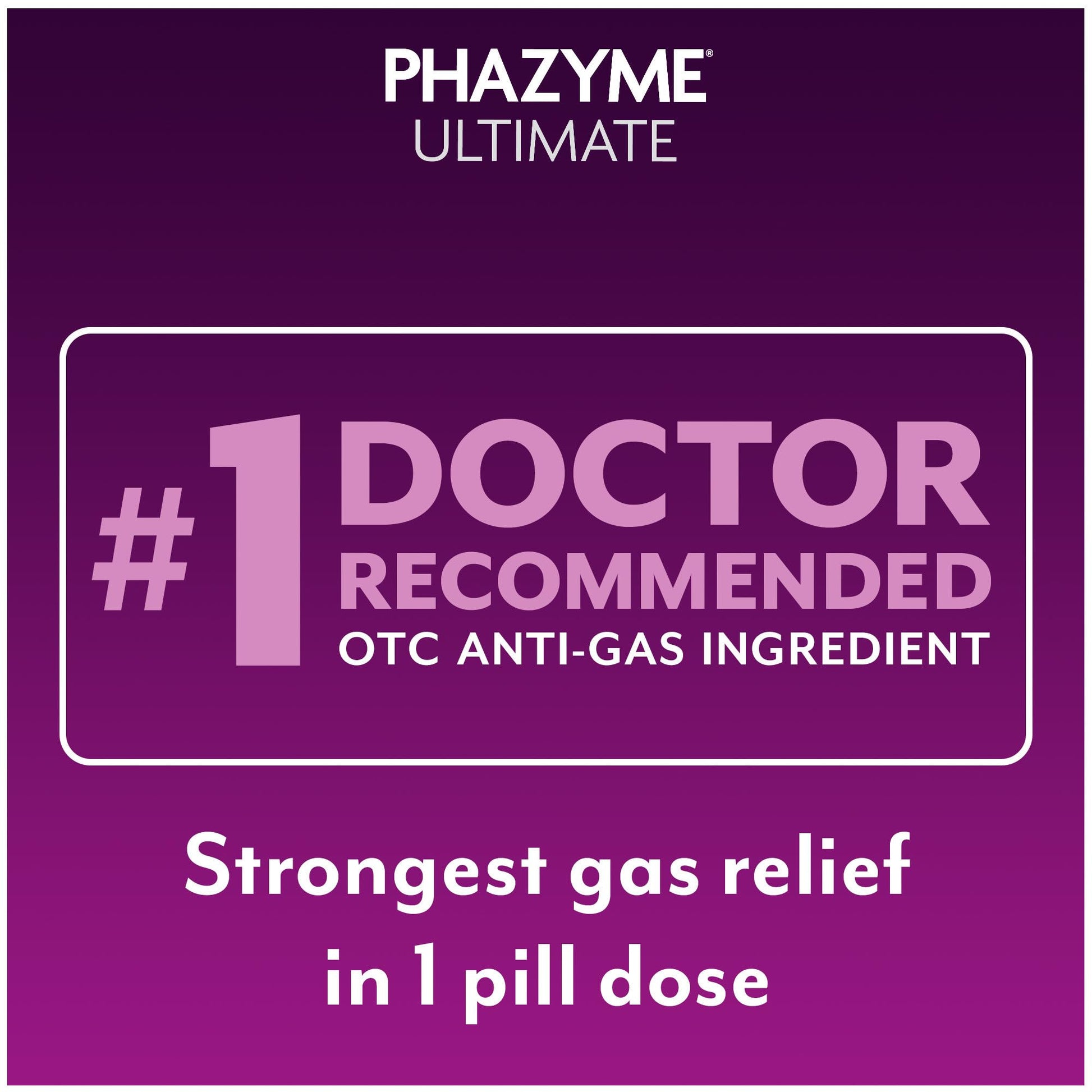 Phazyme Ultimate Strength Anti-Gas 500 mg Simethicone Gas Relief for Adults, Fast Gels Quickly Ease Bloating, Pressure and Discomfort, 20 Count - dailyvitalstore