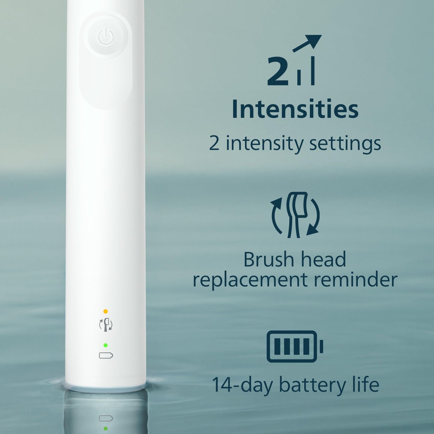 Philips Sonicare 4100 Series Electric Toothbrush - Sonic Toothbrush with Advanced Sonic Technology, Pressure Sensor, Two Intensity Settings, - dailyvitalstore