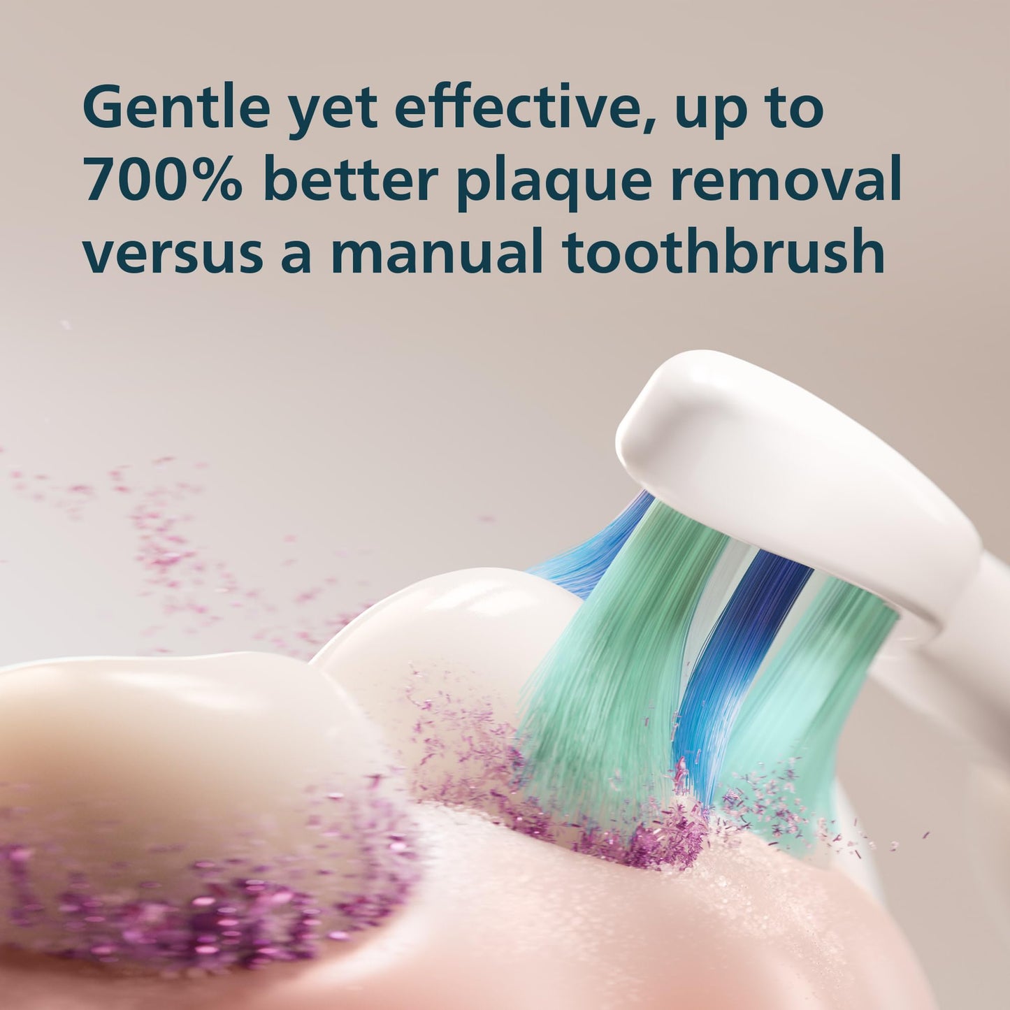 Philips Sonicare 4100 Series Electric Toothbrush - Sonic Toothbrush with Advanced Sonic Technology, Pressure Sensor, Two Intensity Settings, - dailyvitalstore