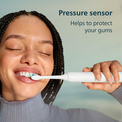 Philips Sonicare 4100 Series Electric Toothbrush - Sonic Toothbrush with Advanced Sonic Technology, Pressure Sensor, Two Intensity Settings, - dailyvitalstore