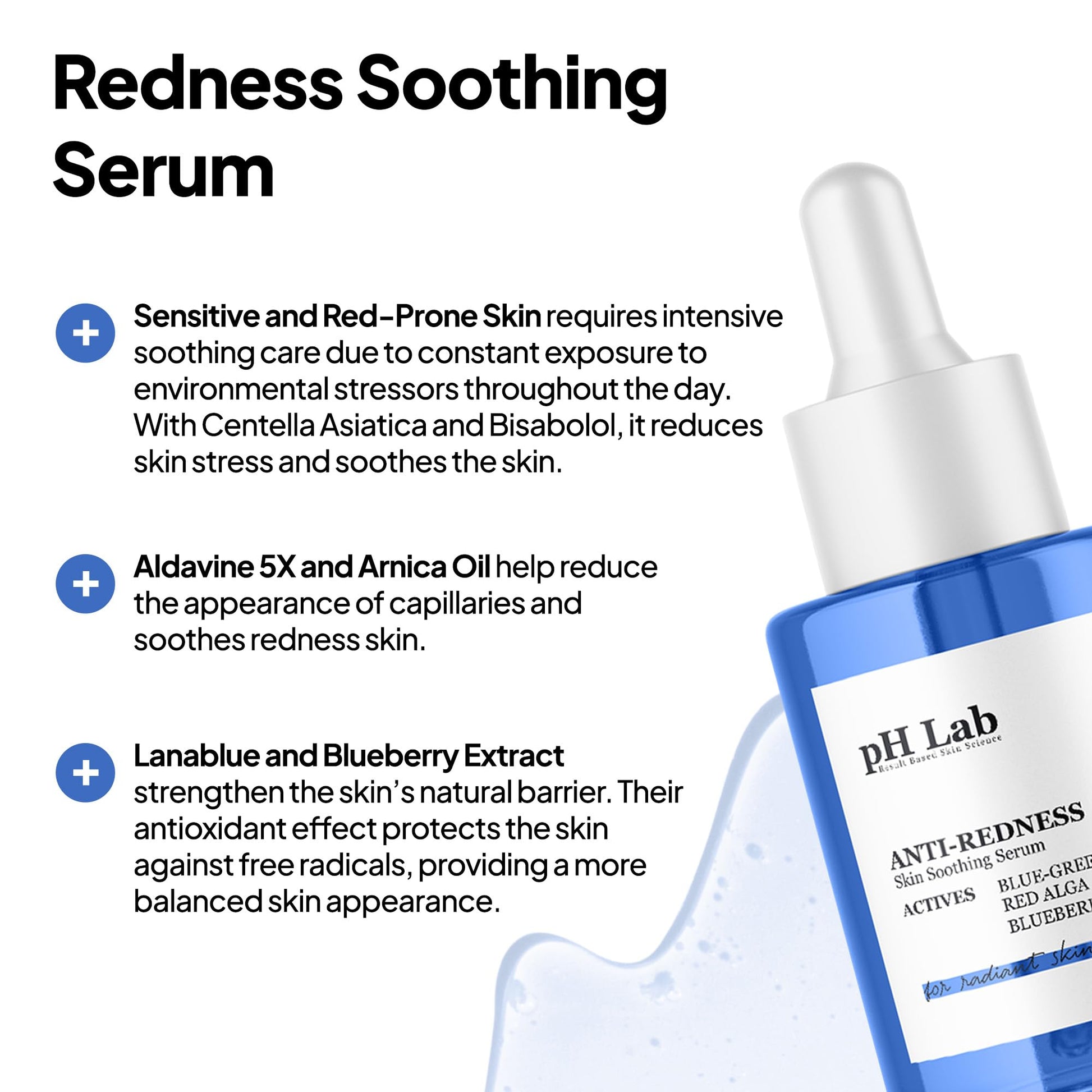 PhLab Anti Redness Serum, Reduces Capillary Cracks Appearance, Evens Skin Tone, Skin Soothing and Redness Reform Serum, 1.01 Fl Oz (Pack of 2) - dailyvitalstore