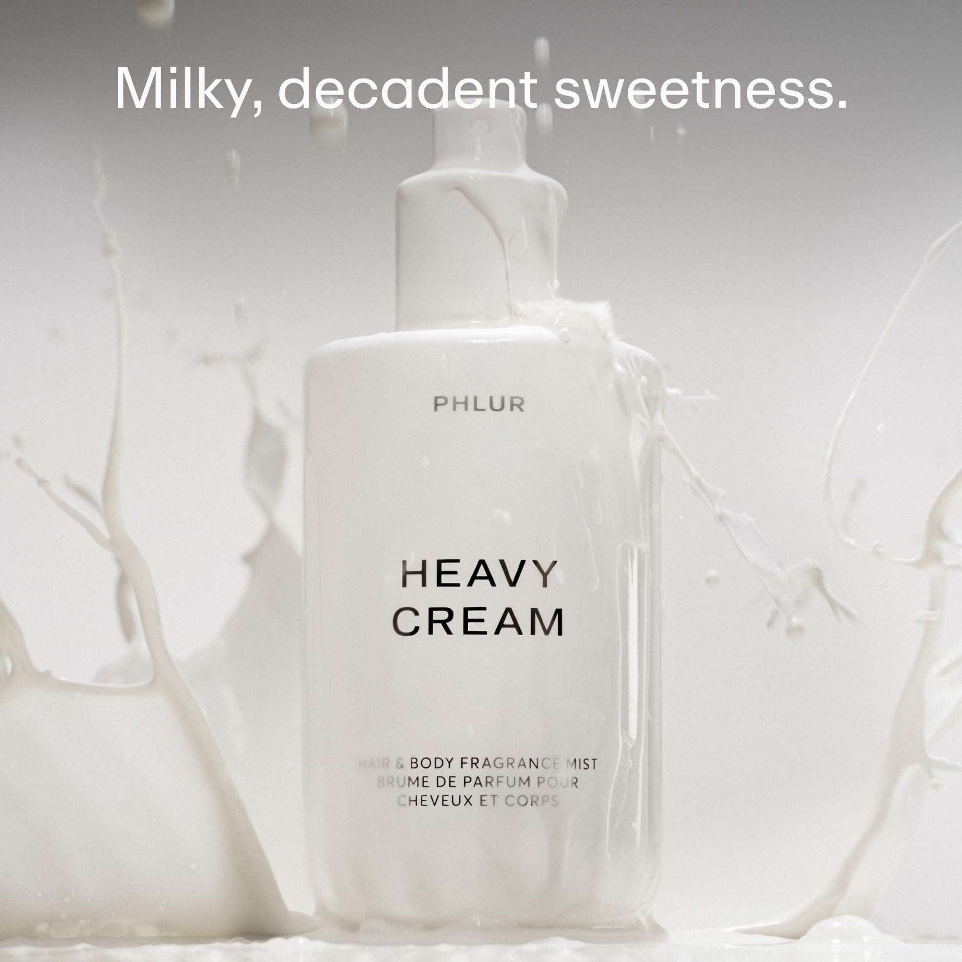 PHLUR Heavy Cream Body Mist, 8 Fl Oz – Hair and Body Perfume for Women, Gourmand Vanilla Body Spray with Marshmallow, Coconut Cream & Citrus Fragrance - dailyvitalstore