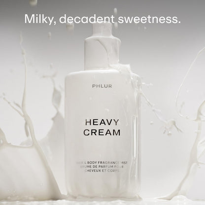 PHLUR Heavy Cream Body Mist, 8 Fl Oz – Hair and Body Perfume for Women, Gourmand Vanilla Body Spray with Marshmallow, Coconut Cream & Citrus Fragrance - dailyvitalstore