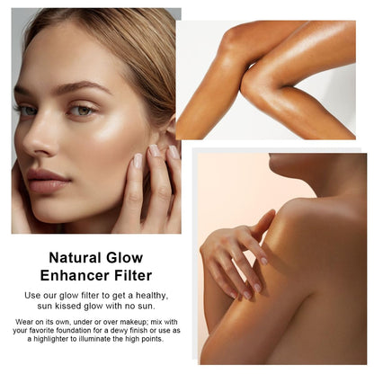PHOERA Skin Glow Tint Foundation,Natural Radiant Flawless Filter Effect Silk Perfect Illuminating Foundation. (03 Medium) - dailyvitalstore