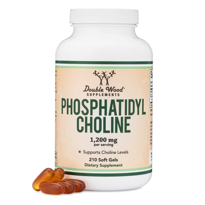 Phosphatidylcholine 1,200mg – 210 Softgels – Enhanced Version of Sunflower and Soy Lecithin (Choline Supplements) - Non-GMO and Gluten Free - dailyvitalstore