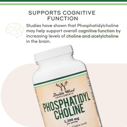 Phosphatidylcholine 1,200mg – 210 Softgels – Enhanced Version of Sunflower and Soy Lecithin (Choline Supplements) - Non-GMO and Gluten Free - dailyvitalstore