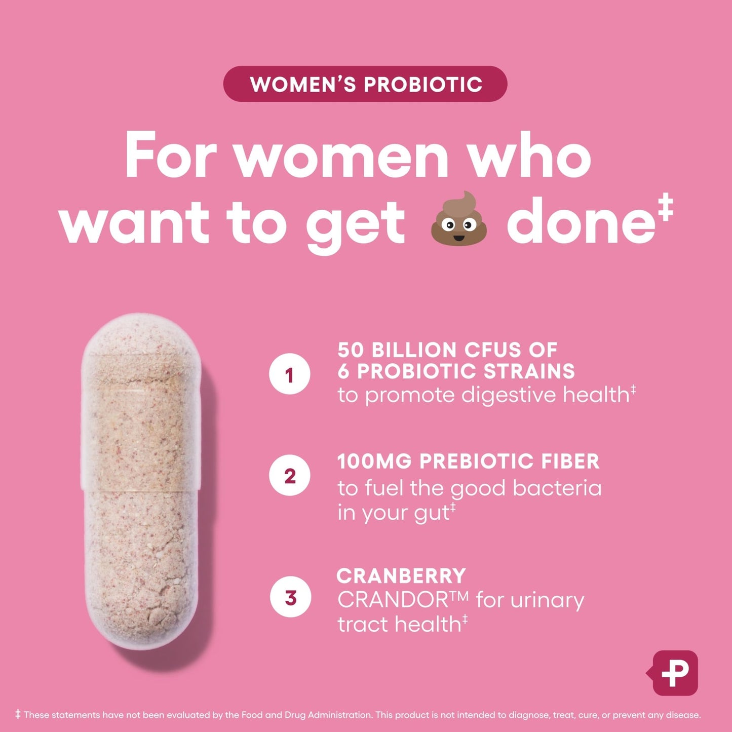 Physician's CHOICE Probiotics for Women - PH Balance, Digestive, UT, & Feminine Health - 50 Billion CFU - 6 Unique Strains for Her - Organic Prebiotics, Cranberry Extract+ - Women Probiotic - 30 CT - dailyvitalstore