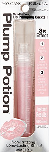 Physicians Formula Plump Potion™ Needle-Free Lip Plumping Cocktail Lip Gloss, Pink Crystal Potion, Hypoallergenic, Fragrance Free, Dermatologist Approved - dailyvitalstore
