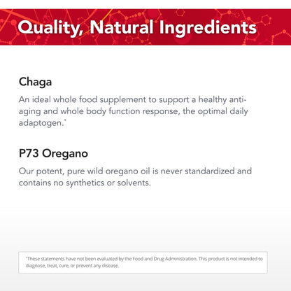 Physician's Strength ChagaStrength - 90 Capsules - Wild, Raw Chaga Complex - Immune & Physical Support - Non-GMO - 90 Servings - dailyvitalstore