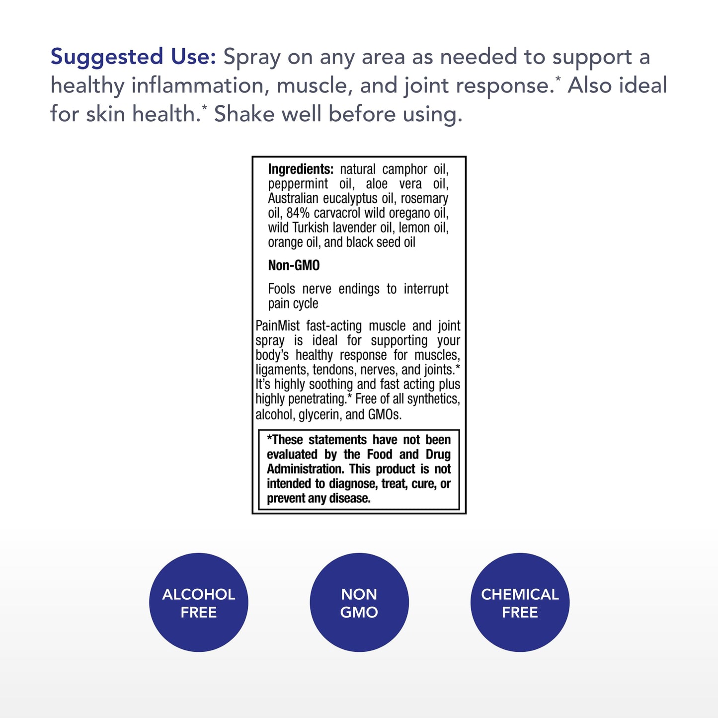 Physician's Strength PainMist - 1 fl oz - Healthy Inflammation Support - Non-GMO - dailyvitalstore