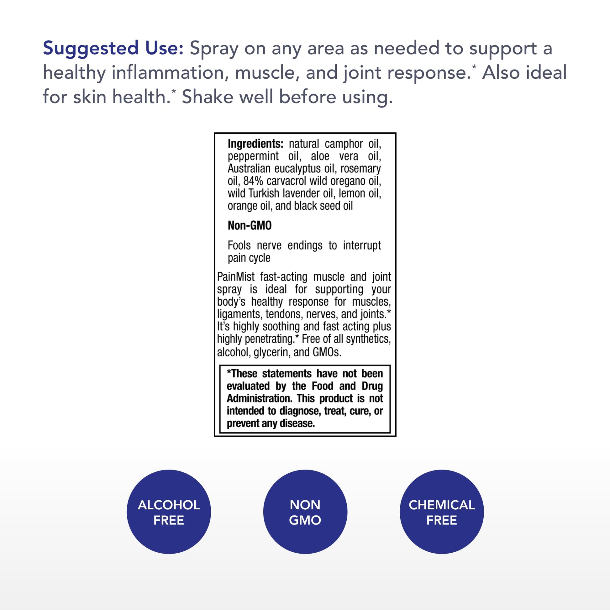 Physician's Strength PainMist - 1 fl oz - Healthy Inflammation Support - Non-GMO - dailyvitalstore