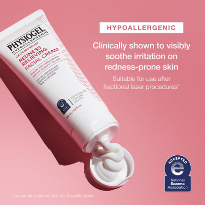 PHYSIOGEL Calming Relief Redness Relieving Facial Cream, Soothing Face Moisturizer with Squalane, For Dry, Irritated & Redness-Prone Skin, 3.4 fl. oz. - dailyvitalstore