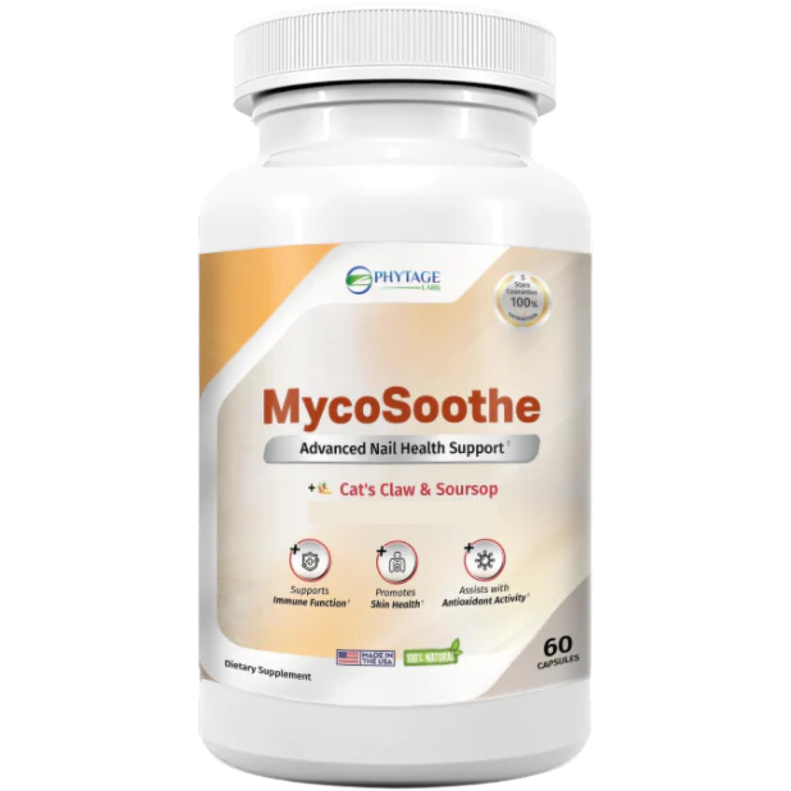 Phytage Labs MycoSoothe Advanced Hair, Skin, Nail & Immunity Support Formula - 60 Capsules - dailyvitalstore