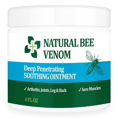 PIBIOOMAP Bee Venom Serum Joint & Muscle & Bone Cream, Pure Natural Ingredients, Fast Acting, Relief Back, Shoulder, Back, Neck, Hands, Elbows, Feet, Leg, Knees, Ankle, for Adults, Elderly - dailyvitalstore