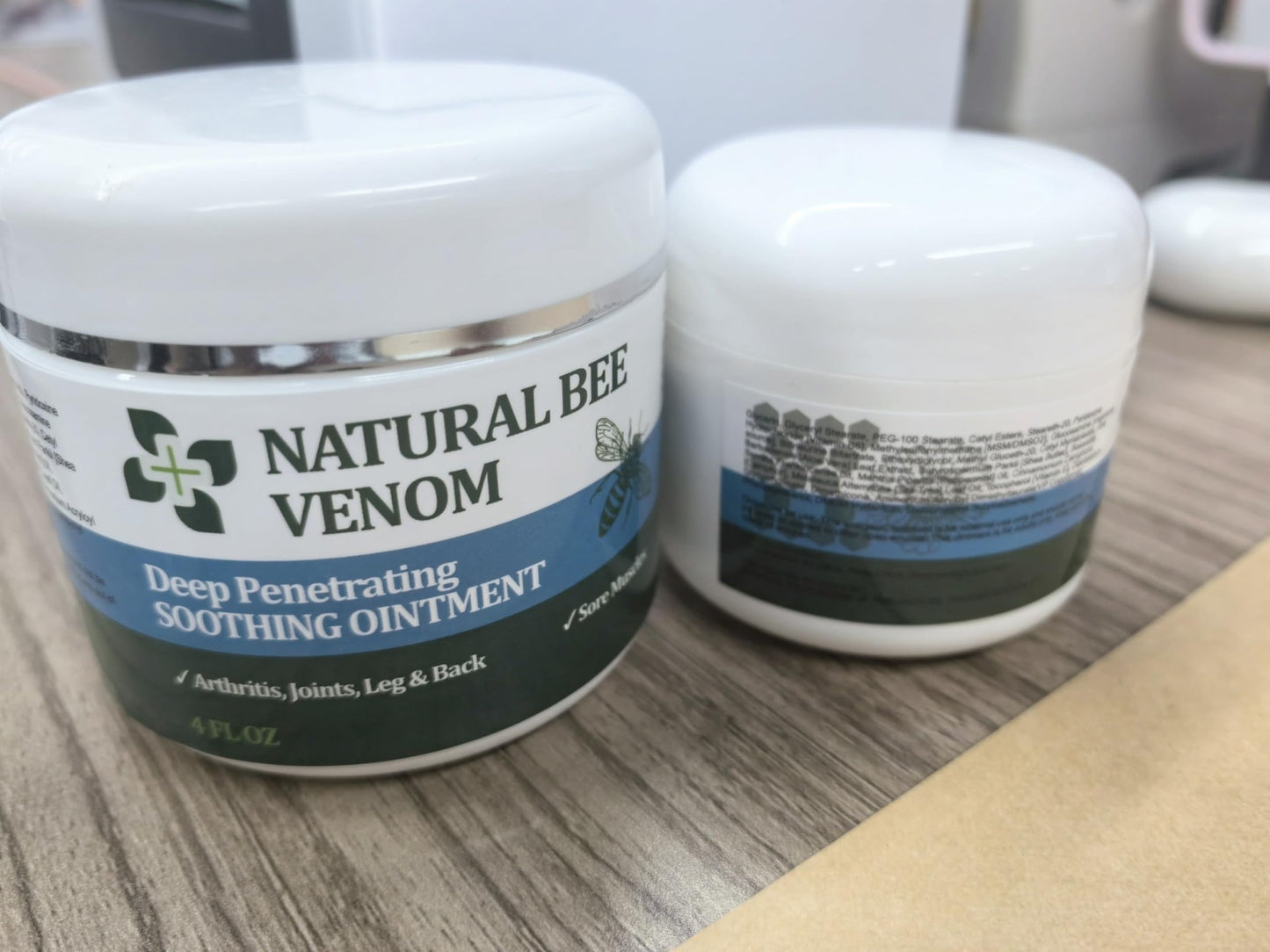 PIBIOOMAP Bee Venom Serum Joint & Muscle & Bone Cream, Pure Natural Ingredients, Fast Acting, Relief Back, Shoulder, Back, Neck, Hands, Elbows, Feet, Leg, Knees, Ankle, for Adults, Elderly - dailyvitalstore