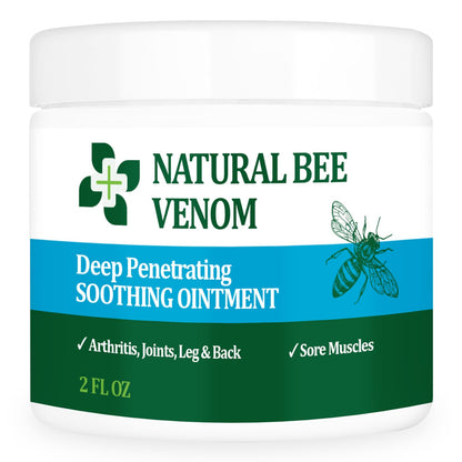PIBIOOMAP Oringal Natural Bee Venom Serum Joint & Muscle & Bone Cream, Fast Acting, Relief Back, Shoulder, Back, Neck, Hands, Elbows, Feet, Leg, Knees, Ankle, for Adults, Elderly - dailyvitalstore